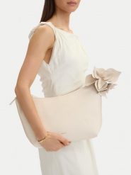 GINO ROSSI Torebka C-LDA8483 Écru. Białe torebki klasyczne Gino Rossi, bez wzorów, z materiału, bez dodatków. Za 229.99 zł.