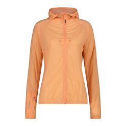 Damska wiatrówka z kapturem CMP. Brązowe kurtki przeciwdeszczowe CMP, bez wzorów, z kapturem, do biegania. Za 340.00 zł.