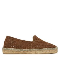 Espadryle Manebi. Brązowe espadryle Manebi, bez wzorów, bez obcasa. Za 499.99 zł.