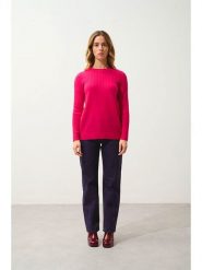 AUTHENTIC CASHMERE Kaszmirowy sweter "Daria" w kolorze różowym rozmiar: L. Różowe swetry AUTHENTIC CASHMERE, l, bez wzorów, z kaszmiru, bez ramiączek. Za 305.29 zł.