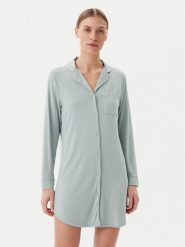 Hunkemöller Koszula nocna Essential 301472 Zielony. Zielone koszule nocne Hunkemöller, xl, bez wzorów, z wiskozy, bez ramiączek. Za 99.99 zł.