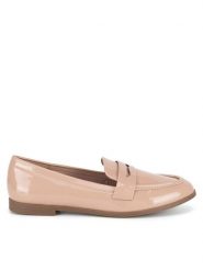 Clara Barson Mokasyny WS270205-14 Beżowy. Brązowe mokasyny Clara Barson, bez wzorów, z materiału. Za 119.99 zł.