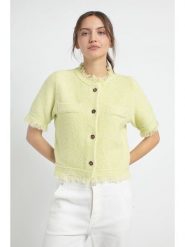 Josephine & Co Kardigan "August" w kolorze żółtym rozmiar: S. Żółte swetry Josephine & Co, s, bez wzorów, z wełny, bez ramiączek. Za 304.99 zł.