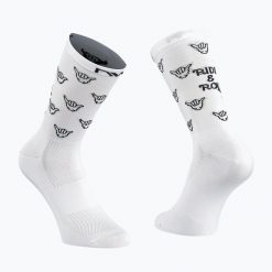 Skarpety rowerowe NORTHWAVE Ride &Roll Sock biały. Białe skarpetki Northwave, bez wzorów. Za 42.00 zł.
