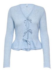 ONLY Kardigan w kolorze błękitnym rozmiar: S. Niebieskie swetry ONLY, s, bez wzorów, bez ramiączek. Za 113.99 zł.