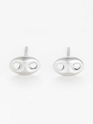 DIAMANTA Złote kolczyki-wkrętki "Petit Grain de Café" rozmiar: onesize. Szare kolczyki DIAMANTA, złote. Za 189.29 zł.