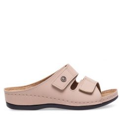 Klapki Inblu. Brązowe klapki Inblu, bez wzorów, bez obcasa, bez zapięcia. Za 119.99 zł.