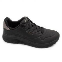 Buty do chodzenia damskie Skechers Uno Lite 2. Czarne buty treningowe Skechers, bez wzorów, z materiału, bez zapięcia, trekkingowe. Za 354.00 zł.