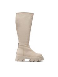 Steve Madden Kozaki Mana SM11002143-03001-287 Beżowy. Brązowe kozaki Steve Madden, bez wzorów, ze skóry, bez obcasa, na płaskiej podeszwie, bez zapięcia. Za 889.99 zł.