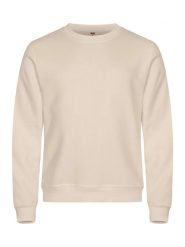 Clique Basic Roundneck – Uniseks bluza z okrągłym dekoltem, materiał. Zielone bluzy CLIQUE, m, bez wzorów, z bawełny, bez ramiączek, bez kaptura. Za 155.70 zł.