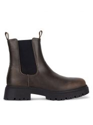 JENNY Sztyblety WS5875-39 Brązowy. Brązowe botki Jenny, bez wzorów, bez obcasa, na płaskiej podeszwie, bez zapięcia. Za 127.99 zł.