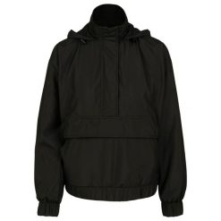 Parka dla kobiet Urban Classic panel. Czarne płaszcze Urban Classics, na zimę, bez wzorów, bez kaptura. W wyprzedaży za 170.50 zł.