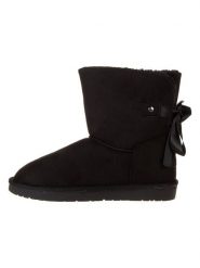Inselhauptstadt Botki zimowe w kolorze czarnym rozmiar: 41. Czarne botki Inselhauptstadt, bez wzorów, z materiału, bez obcasa, bez zapięcia. Za 208.99 zł.