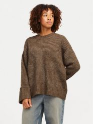 JJXX Sweter 12245453 Brązowy Relaxed Fit. Brązowe swetry JJXX, m, bez wzorów, z syntetyku, bez ramiączek. Za 129.99 zł.