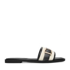 Klapki Beverly Hills Polo Club. Czarne klapki Beverly Hills Polo Club, bez wzorów, bez obcasa, bez zapięcia. Za 139.99 zł.