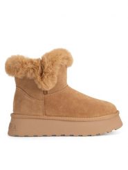 Badura Śniegowce WFA3080-3 Brązowy. Brązowe botki Badura, bez wzorów, ze skóry, bez zapięcia. Za 223.99 zł.
