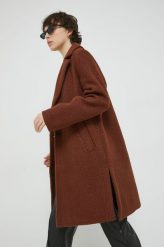 Tom Tailor płaszcz damski kolor brązowy przejściowy. Brązowe płaszcze Tom Tailor, l, bez wzorów, klasyczne, bez kaptura. W wyprzedaży za 309.99 zł.