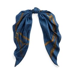 Chusta LAUREN RALPH LAUREN. Niebieskie chusty Lauren Ralph Lauren, bez wzorów. Za 449.99 zł.