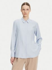 Tommy Hilfiger Koszula WW0WW44045 Błękitny Relaxed Fit. Niebieskie koszule Tommy Hilfiger, bez wzorów, z wiskozy, bez kołnierzyka, bez ramiączek. Za 269.99 zł.