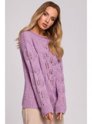 Made of emotion Sweter w kolorze fioletowym rozmiar: S/M. Różowe swetry Made Of Emotion, m, bez wzorów, bez ramiączek. Za 91.99 zł.