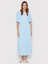 ONLY Sukienka letnia Luna 15255162 Błękitny Regular Fit. Niebieskie sukienki ONLY, m, bez wzorów, z wiskozy, bez kołnierzyka, bez ramiączek. Za 279.99 zł.