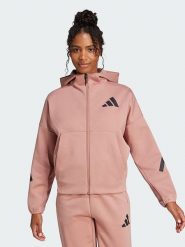 Adidas Bluza "Z.N.E." w kolorze jasnoróżowym rozmiar: XXS. Różowe bluzy z kapturem adidas, xxs, bez wzorów, bez kaptura. Za 234.95 zł.
