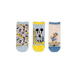 Skarpetki damskie Disney Mickey Donald (x6). Niebieskie skarpetki Disney, bez wzorów, z bawełny. Za 193.00 zł.