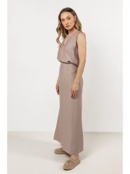 Awama Spódnica w kolorze beżowym rozmiar: L. Brązowe spódnice Awama, l, bez wzorów, maxi. Za 119.99 zł.