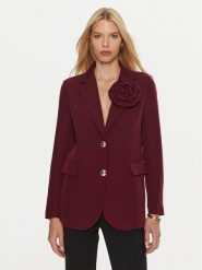 Maryley Marynarka 24IB202/43GI Bordowy Regular Fit. Czerwone marynarki i żakiety Maryley, xs, bez wzorów, z syntetyku, bez ramiączek. Za 269.99 zł.