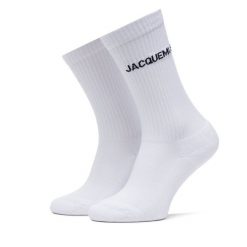 Skarpety wysokie damskie JACQUEMUS. Białe skarpetki JACQUEMUS, bez wzorów. Za 179.99 zł.