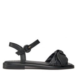 Sandały Ted Baker. Czarne sandały Ted Baker, bez wzorów, bez obcasa, na płaskiej podeszwie, bez zapięcia. Za 299.99 zł.