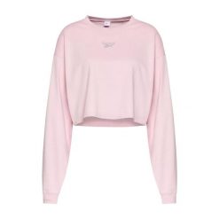 Bluza sportowa damska Reebok CL Wide krótka. Czerwone bluzy bez kaptura Reebok, l, bez wzorów, z bawełny, bez kaptura. Za 66.00 zł.