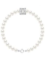 ATELIERS SAINT GERMAIN Bransoletka perłowa w kolorze białym rozmiar: onesize. Białe bransoletki ATELIERS SAINT GERMAIN, z cyrkonią, srebrne. Za 369.99 zł.