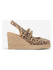 Unisa Skórzane czółenka w kolorze beżowo-brązowym na koturnie rozmiar: 36. Brązowe czółenka Unisa, bez wzorów, klasyczne, bez obcasa, na koturnie, bez zapięcia. Za 217.99 zł.