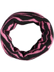 Buff Szal-koło w kolorze czarno-jasnoróżowym - 29 x 27 cm rozmiar: onesize. Czarne szaliki i kominy Buff, bez wzorów, z materiału. Za 105.95 zł.
