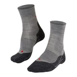 Skarpetki damskie Falke RU4 Wool. Szare skarpetki Falke, bez wzorów, z materiału. Za 147.50 zł.