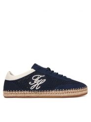 Tommy Hilfiger Espadryle Th Heritage Rope Sneaker FW0FW09406 Granatowy. Niebieskie espadryle Tommy Hilfiger, bez wzorów, z materiału, bez obcasa. Za 449.99 zł.