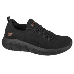 Buty do chodzenia sneakersy damskie Skechers Bobs Sport B Flex-Color Connect. Czarne buty treningowe Skechers, bez wzorów, z gumy, bez zapięcia, trekkingowe, skechers sport. Za 461.00 zł.