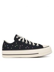Converse Trampki Chuck Taylor All Star Lift Platform Mini Studs A19141C Czarny. Czarne trampki Converse, bez wzorów, z materiału, retro, bez zapięcia. Za 419.99 zł.