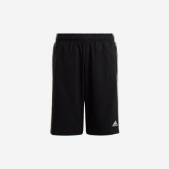 Spodenki dziecięce ADIDAS. Szorty adidas, bez wzorów, z materiału, sportowe. W wyprzedaży za 69.99 zł.
