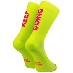Skarpetki Sporcks Keep Going. Żółte skarpetki SPORCKS, bez wzorów, z nylonu. Za 155.00 zł.