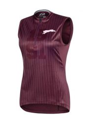 Protective Top kolarski w kolorze czerwonym rozmiar: 48. Czerwone topy Protective, bez wzorów, z materiału, bez kołnierzyka, bez ramiączek. Za 144.95 zł.