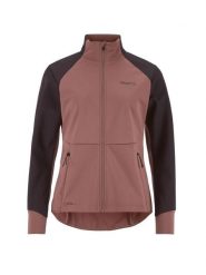 Craft CORE Essence Nordic Jacket 2 W – Kurtka softshell 3-warstwowa – Rose. Brązowe kurtki Craft, xl, bez wzorów, z dżerseju, bez kaptura. Za 626.00 zł.