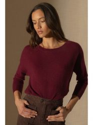 Perfect Cashmere Kaszmirowy sweter "Molly" w kolorze bordowym rozmiar: S. Czerwone swetry Perfect Cashmere, s, bez wzorów, z kaszmiru, bez ramiączek. Za 246.53 zł.