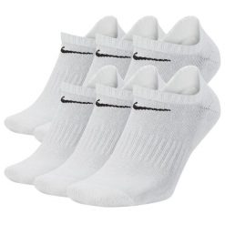 Skarpetki treningowe Nike Everyday Cushioned SX7675-100 6 pack niskie. Białe skarpetki Nike, bez wzorów. Za 74.90 zł.