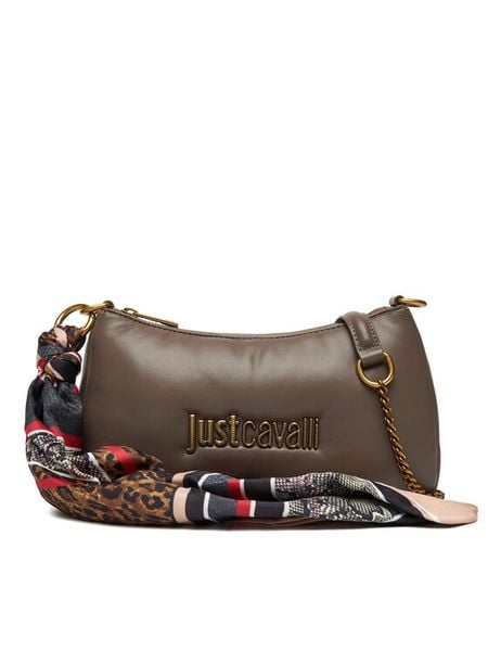 Just Cavalli Torebka 79RA4BD7 ZS748 Brązowy. Brązowe kopertówki Just Cavalli, bez wzorów, ze skóry, wizytowe, bez dodatków. Za 419.99 zł.