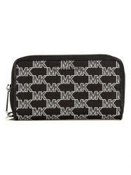 Michael Kors Portfel w kolorze szaro-czarnym - 18 x 10 x 1 cm rozmiar: onesize. Czarne portfele Michael Kors, bez wzorów, z materiału. Za 419.24 zł.