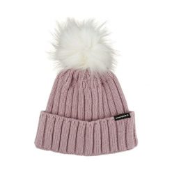 CONVERSE czapka zimowa beanie z pomponem różowa. Czerwone czapki zimowe Converse, bez wzorów, z wełny. Za 109.99 zł.