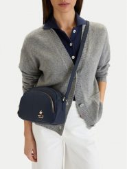 Beverly Hills Polo Club Torebka CEO-BHPC-C-013-09 Granatowy. Niebieskie listonoszki Beverly Hills Polo Club, bez wzorów, z materiału, bez dodatków. Za 199.99 zł.