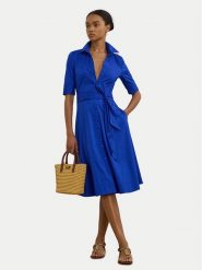 LAUREN RALPH LAUREN Sukienka koszulowa 200748950012 Niebieski Regular Fit. Niebieskie sukienki Lauren Ralph Lauren, bez wzorów, z bawełny, bez kołnierzyka, bez ramiączek, koszulowe. Za 1,049.00 zł.